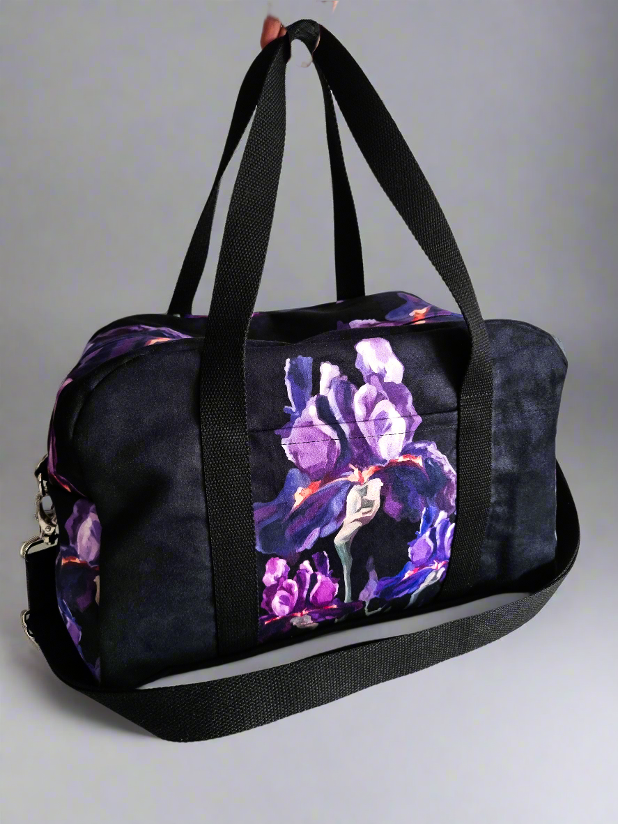 Kelioninis-sportinis krepšys „Karališki irisai“